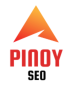 Triangle red shape at the top of the word Pinoy.